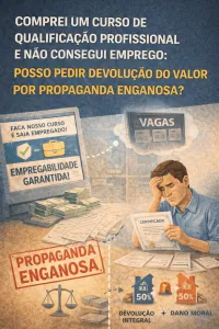 Imagem principal do artigo Comprei um Curso de Qualificação Profissional e Não Consegui Emprego